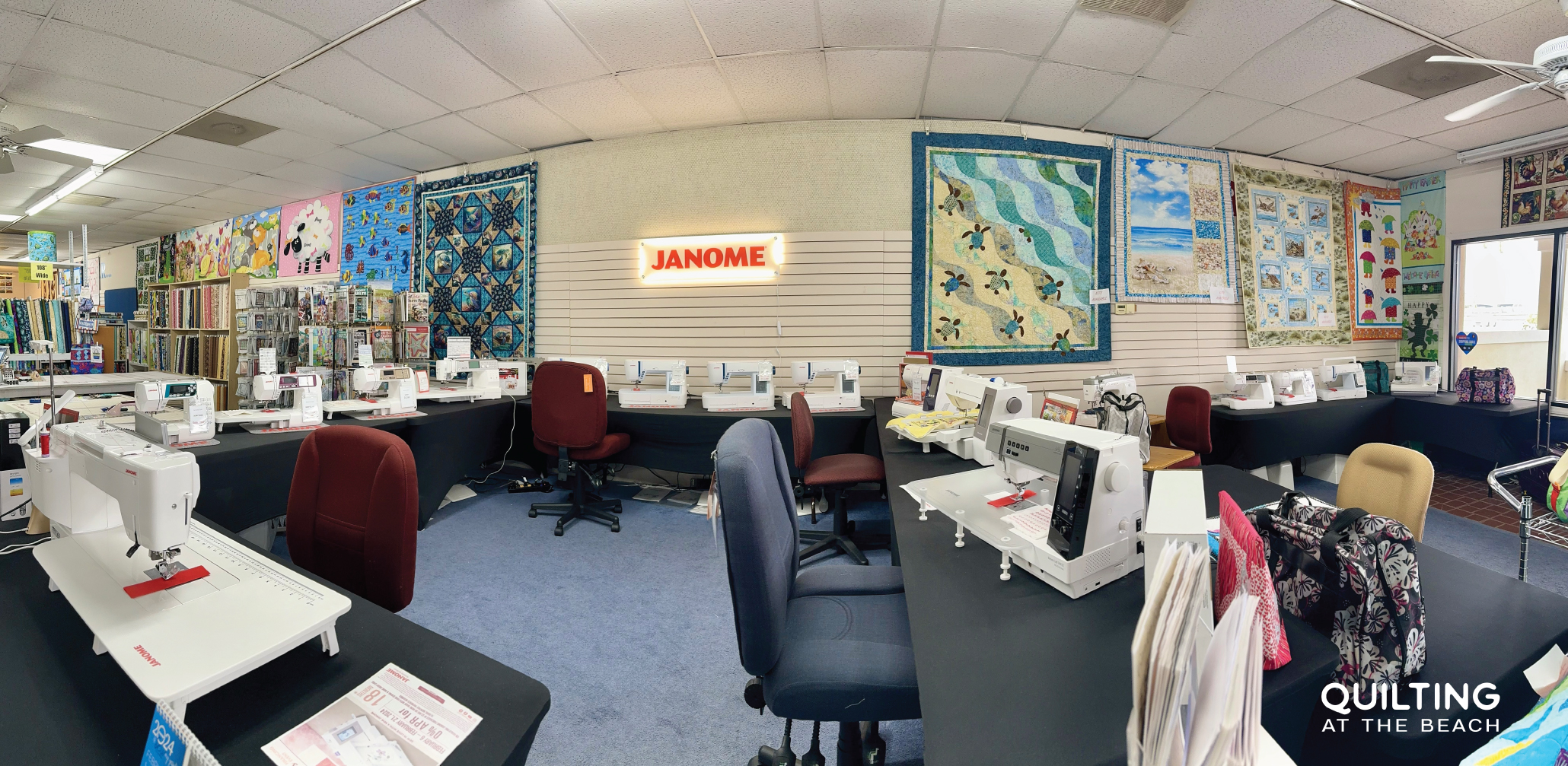 Machines Quilting at the Beach